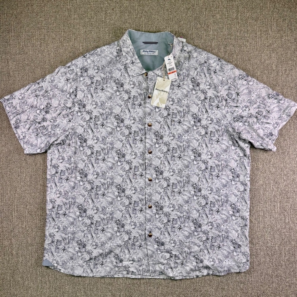 Tommy Bahama Veracruz Cay Hidden‎ Paradise Shirt NWT XXXL Resort Casual